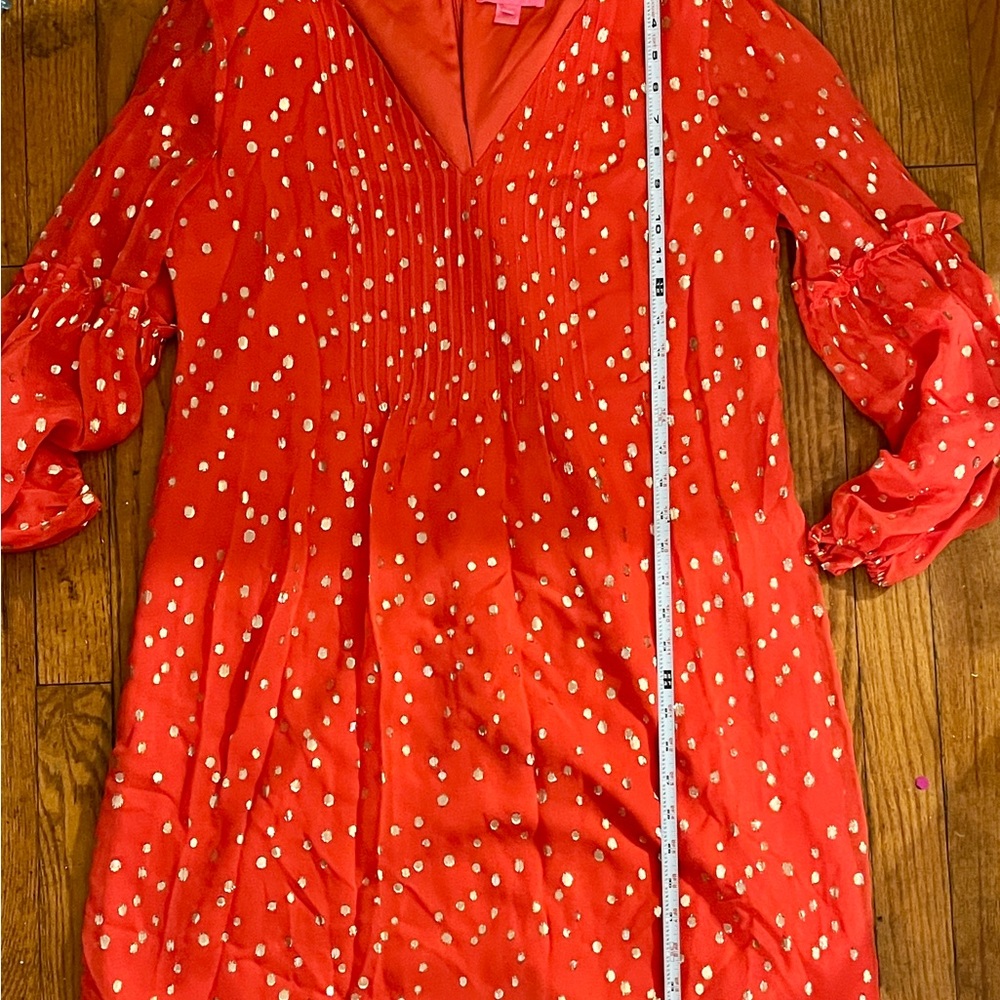 Lily Pulitzer Women's Red Polka Dot Top Size 10 - Picture 16 of 17